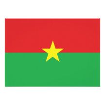 Bandeira de Burkina Faso Convite Personalizados