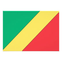 Bandeira de Congo 2 Convite Personalizados