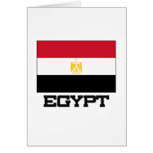Bandeira de Egipto Cartao