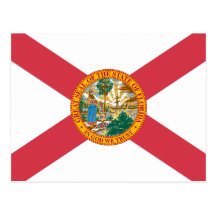 Bandeira de Florida Cartão Postal