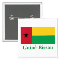 Bandeira de Guiné-Bissau com nome no português Boton
