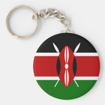 Bandeira de Kenya Chaveiro
