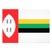 Bandeira de Kwazula Convites Personalizados