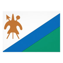 Bandeira de Lesotho Convite