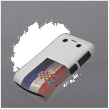 Bandeira de madeira velha de Croatia Capa Blackberry Case-Mate