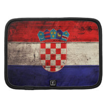 Bandeira de madeira velha de Croatia Organizador