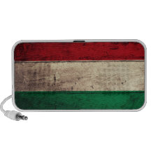 Bandeira de madeira velha de Hungria Caixinhas De Som Para Notebook
