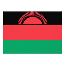 Bandeira de Malawi Convites Personalizados