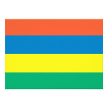 Bandeira de Maurícia Convites
