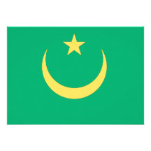 Bandeira de Mauritânia Convite Personalizado