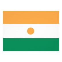 Bandeira de Niger Convite Personalizado