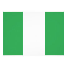 Bandeira de Nigéria Convite