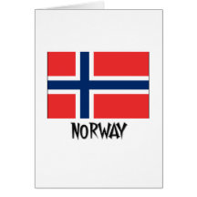 Bandeira de Noruega Cartões
