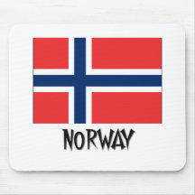 Bandeira de Noruega Mouse Pads