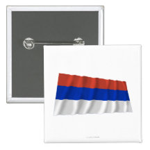Bandeira de ondulação da República Sérvia Pins