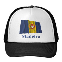 Bandeira de ondulação de Madeira com nome Bones