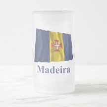 Bandeira de ondulação de Madeira com nome Canecas