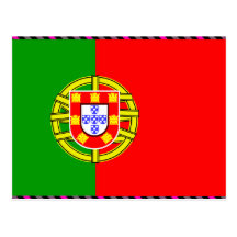 Bandeira de Portugal Cartoes Postais