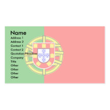 Bandeira de Portugal Modelo De Cartões De Visita