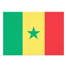 Bandeira de Senegal Convite Personalizado