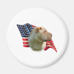 Bandeira de Shar-Pei do chinês Imãs De Refrigerador