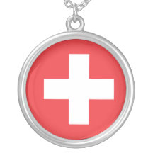 Bandeira de Switzerland Colar