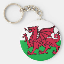 Bandeira de Wales Chaveiro