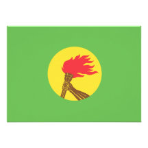 Bandeira de Zaire Convite Personalizado