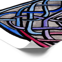 Bandeira do Bisexual de Knotwork do céltico Posters
