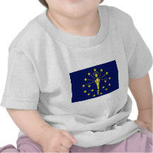 Bandeira do estado de Indiana T-shirt