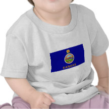 Bandeira do estado de Kansas Tshirts