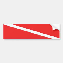Bandeira do mergulho adesivo