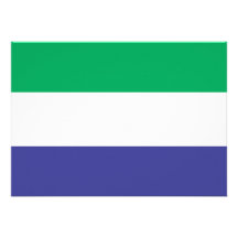 Bandeira do Sierra Leone Convite Personalizados