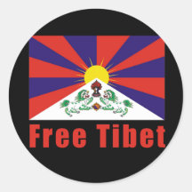 Bandeira livre de Tibet Adesivo
