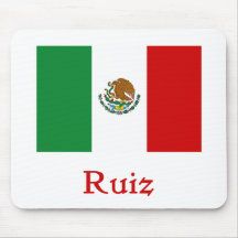 Bandeira mexicana de Ruiz Mouse Pad