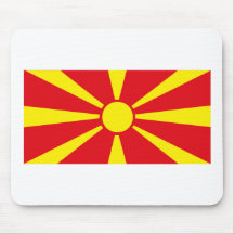 Bandeira Mousepad de Macedónia