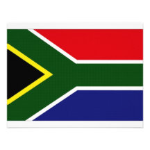 Bandeira nacional de África do Sul Convites Personalizados