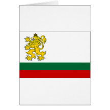 Bandeira naval da bandeira de Bulgária Cartao