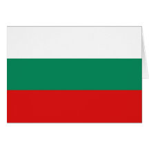 Bandeira Notecard de Bulgária Cartao