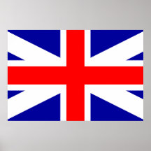 Bandeira unida dos apoiantes do império poster