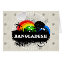 Bangladesh frutado bonito cartão