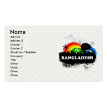 Bangladesh frutado bonito cartões de visitas