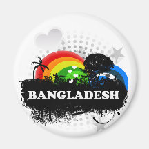 Bangladesh frutado bonito imã de geladeira