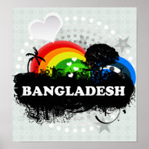 Bangladesh frutado bonito poster