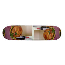 Banquete do vinho e das aves domésticas skateboard
