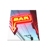 Bar de néon impressão de canvas esticadas