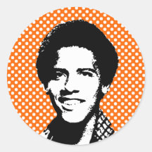 Barack Obama retro Adesivo