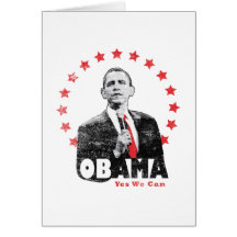 Barack Obama - sim nós podemos Cartão