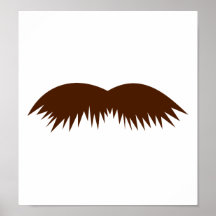 Barba engraçada do bigode posteres