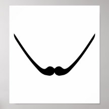 Barba engraçada do bigode poster